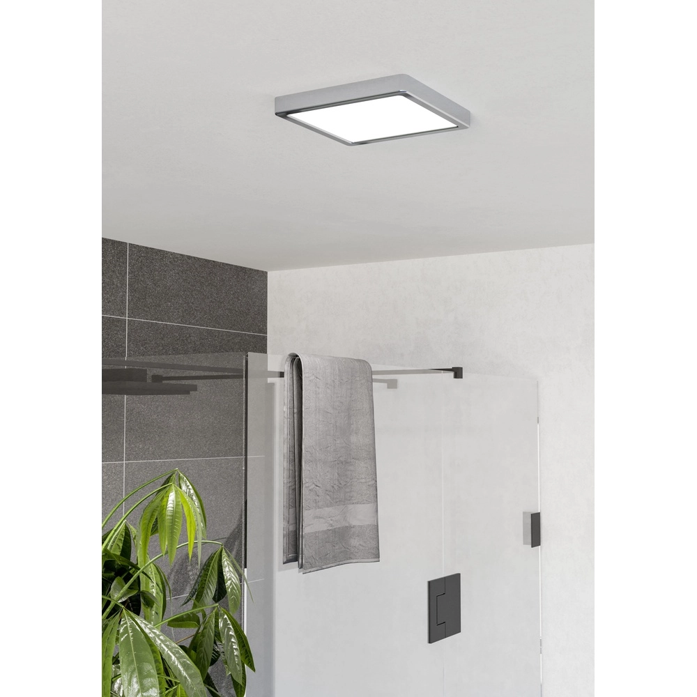 Lumière de plafond chromée Fueva 6 LED - 22x22 cm Eglo 9008606331093