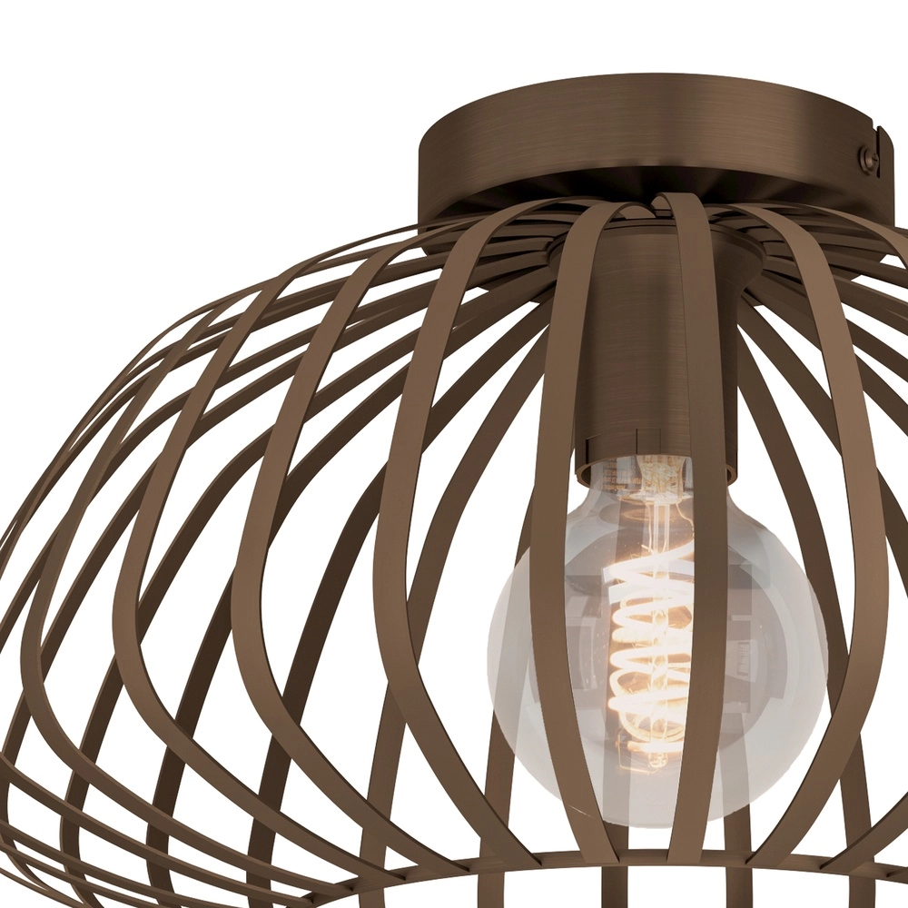Lampe de plafond en bronze Espinal Ø 38,5cm - 1x E27 Eglo 9008606312573