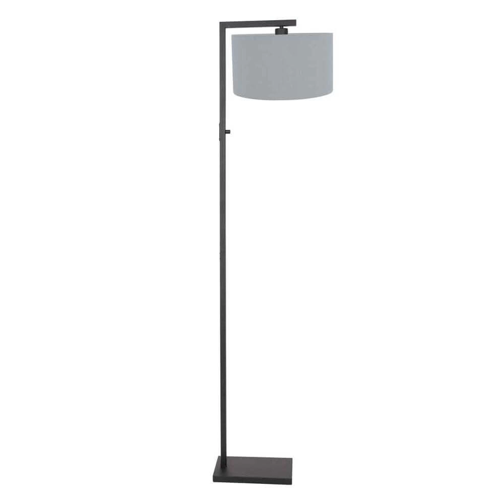 Lampadaire Stang Noir avec capuche bleu clair