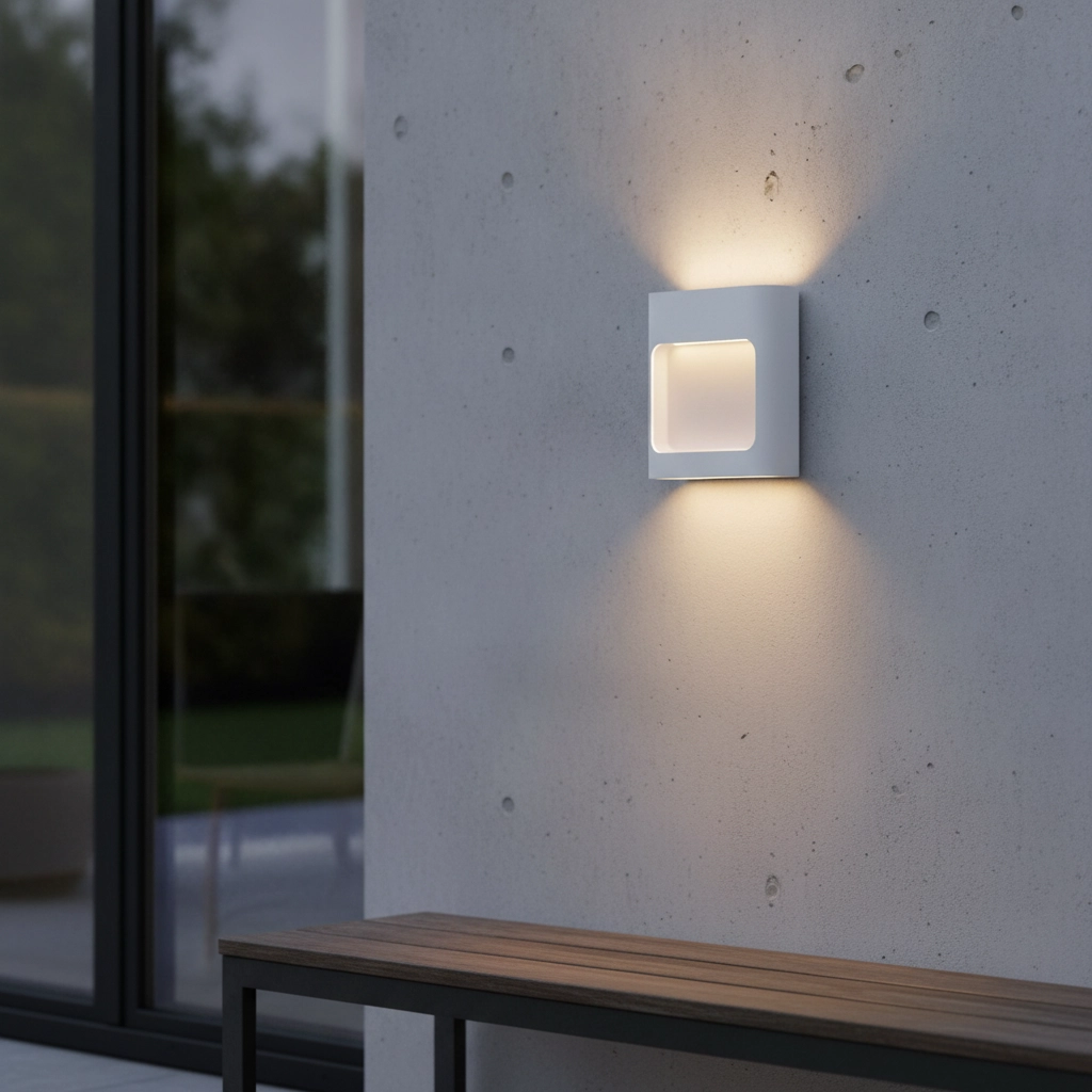 Applique murale blanche Tall De haut en bas