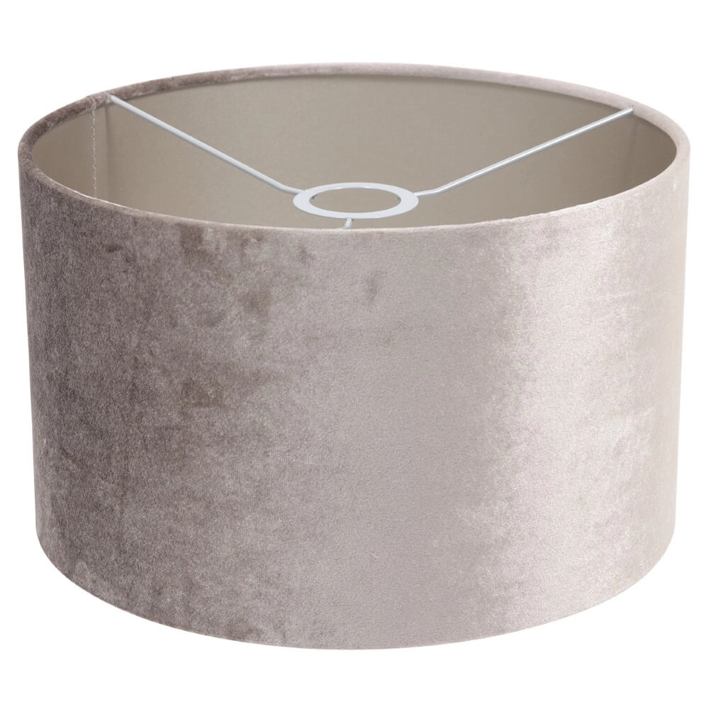 Lampe suspendue noire Stang avec des nuances de velours taupe Steinhauer 8712746165753
