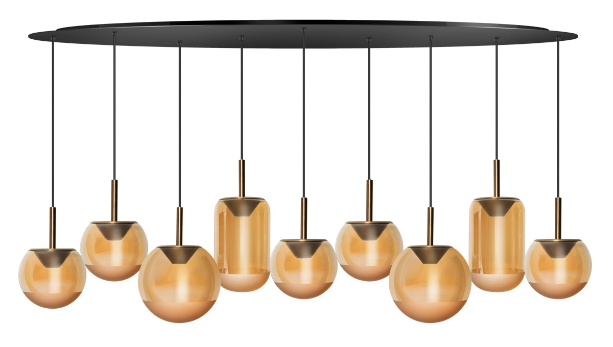 Lampe pendante de salle à manger Yvonne 9 lumières ETH 8720195311634