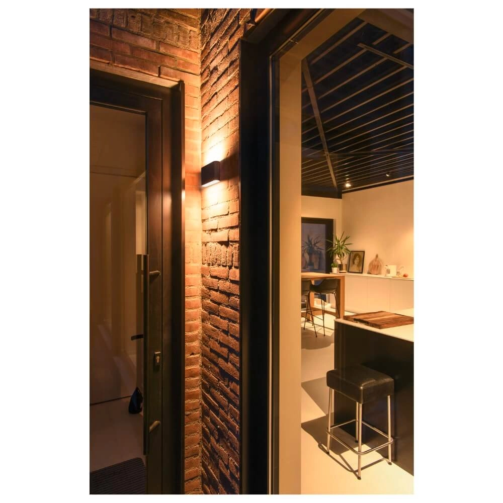 Spot mural LED Oval 18 Haut et bas - noir SLV 4024163273442