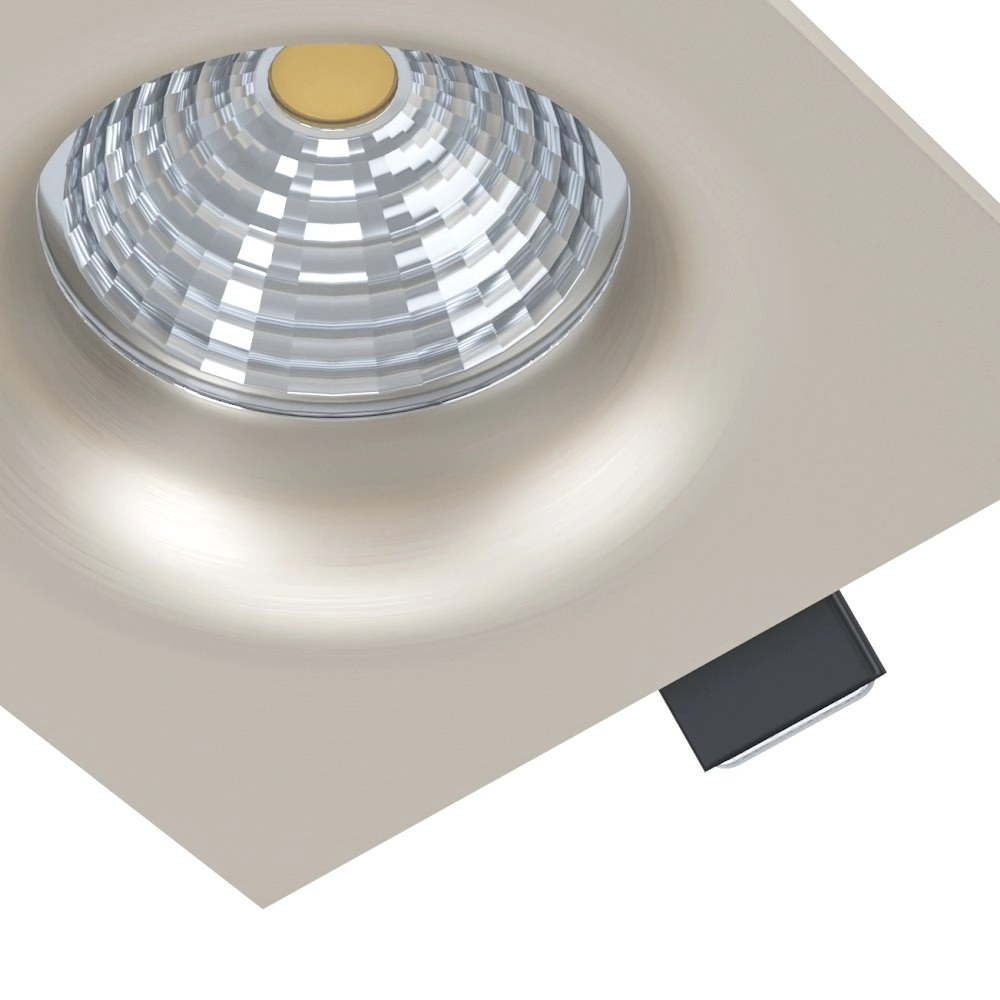 Spot LED carré Saliceto 6w - 2700K - 8,8cm gris métal Eglo 9002759984748
