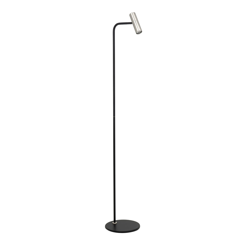 Lampadaire Trend Noir avec nickel