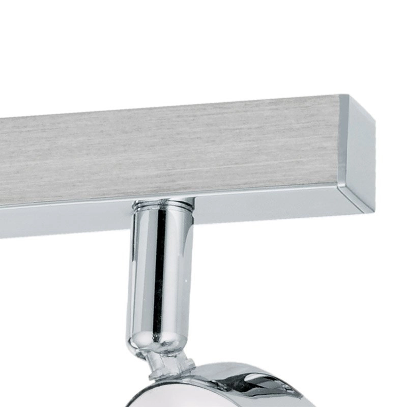 Spot de plafond LED Cardillio 1 Gris métallisé à 2 lumières Eglo 9002759961794