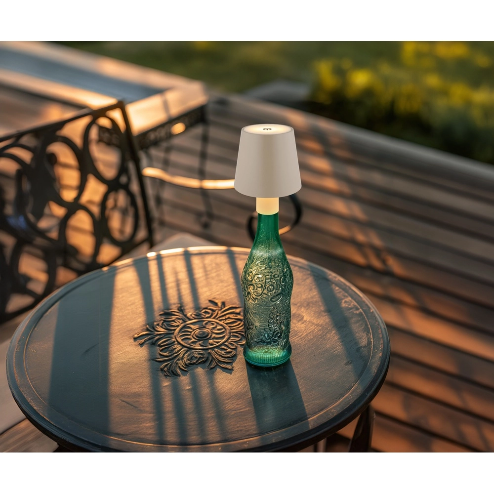 Lampe bouteille Vannie Brun sable rechargeable Globo 9007371468911