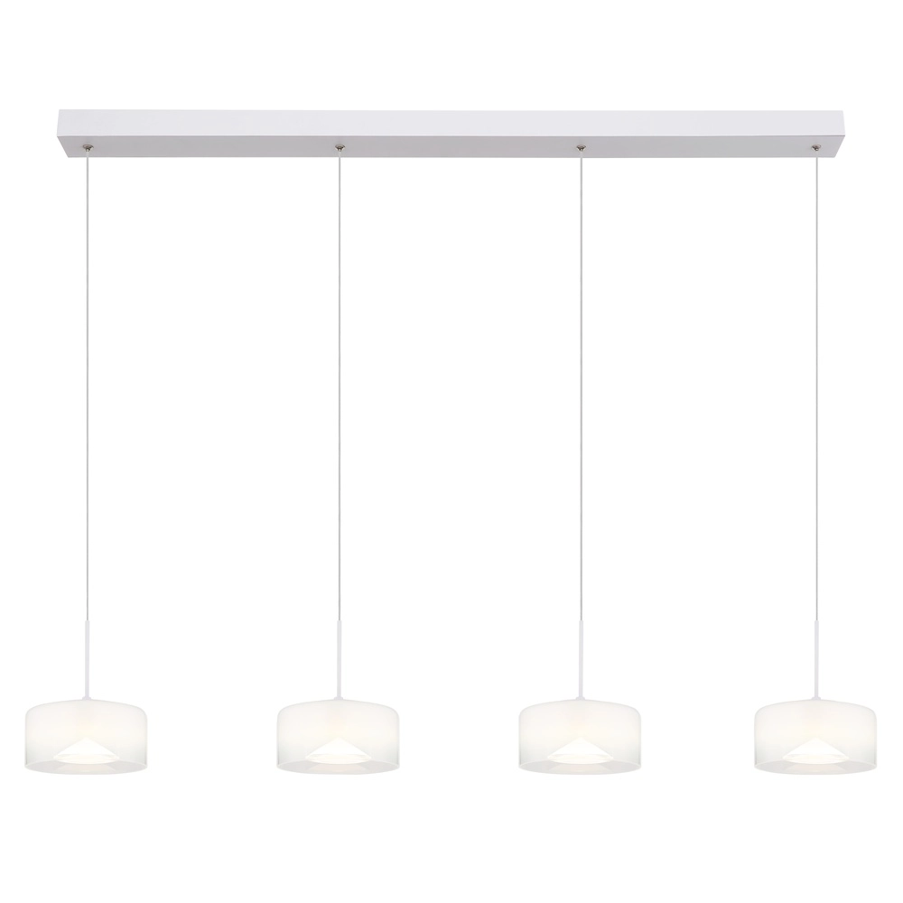 Lampe pendante de conception Belinda Blanc à 4 lumières Globo 9007371533299