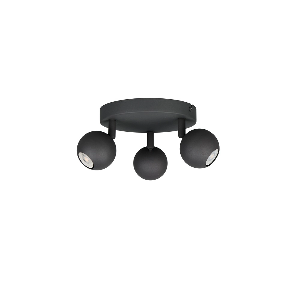 Emplacement monté en surface Enaro Anthracite à 3 lumières Trio 4017807701715