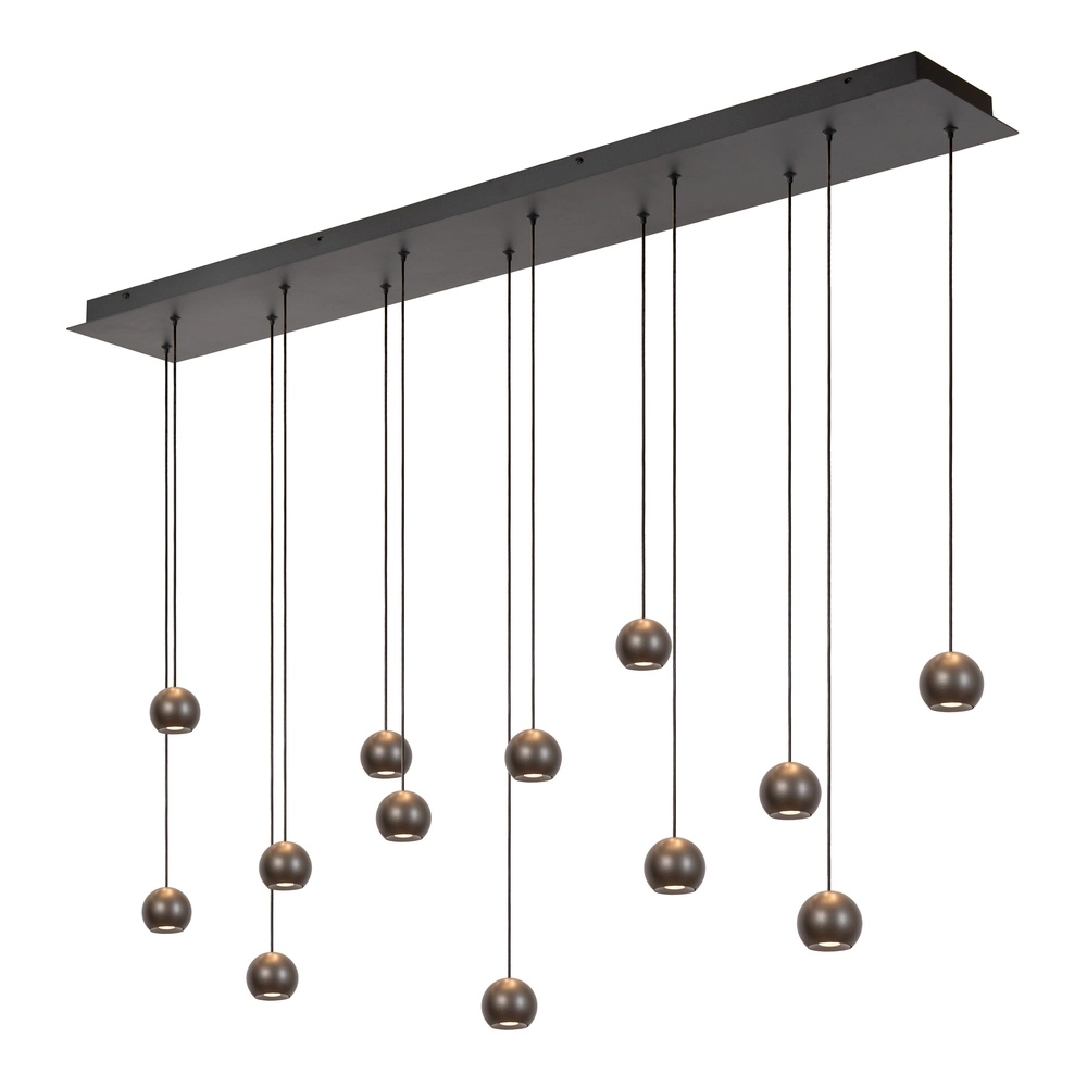 Lampe pendante de conception Montana 13-gris clair Premium by Lucide 5411212680143