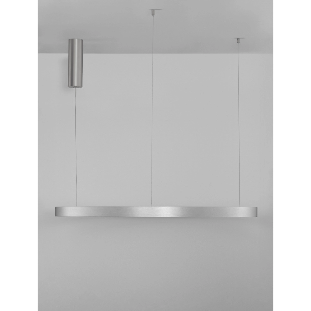 Suspension design Elowen gris argenté Ø 98cm Lyora 5212017439154