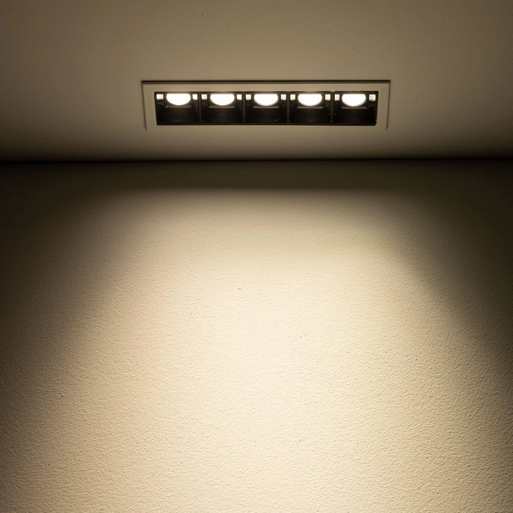 Spot encastrable blanc Midi Led 5x1 LED - 3000K Lyora 5903139100427