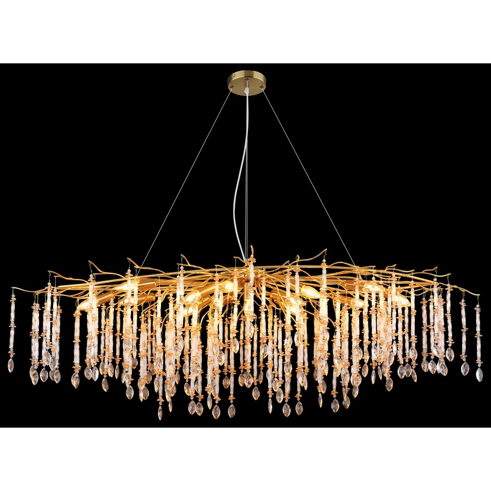 Lampe suspendue Gloria 150 cm d’or Globo 9007371572991