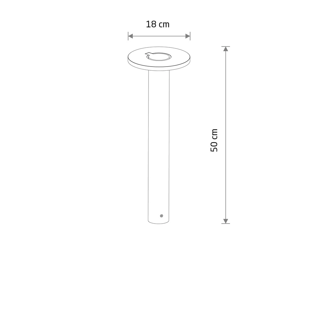 Lampe de jardin Axion Led gris Lyora 5903139119382