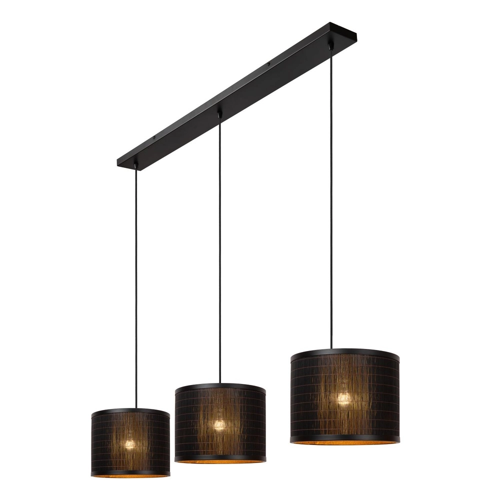 Lampe suspendue Tagalog Noir à 3 lumières Lucide 5411212212153