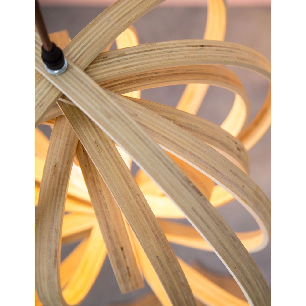 Suspension moderne Asco bois Ø 43cm Lyora 5212017424945