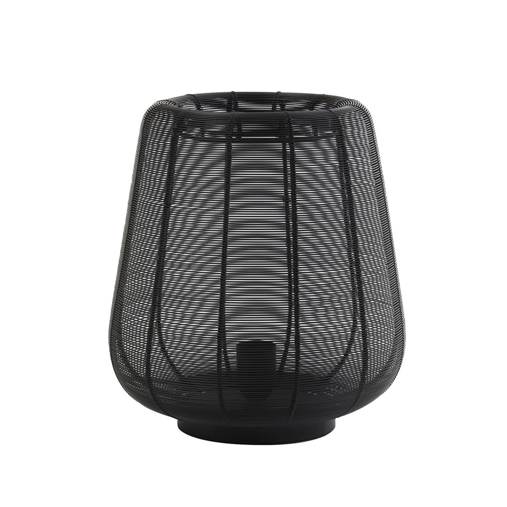 Lampe de table noire Adeta Ø 29cm Light & Living 8717807600938