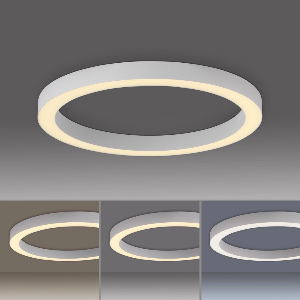 Lampe de plafond LED élégante Pure Lines Round Ø 50cm - blanc Paul Neuhaus 4012248395806