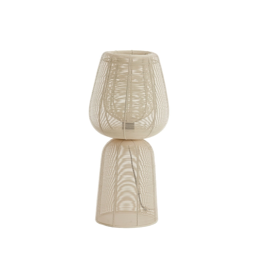 Lampe de table Aboso blanc Ø 24cm Light & Living 8717807701598