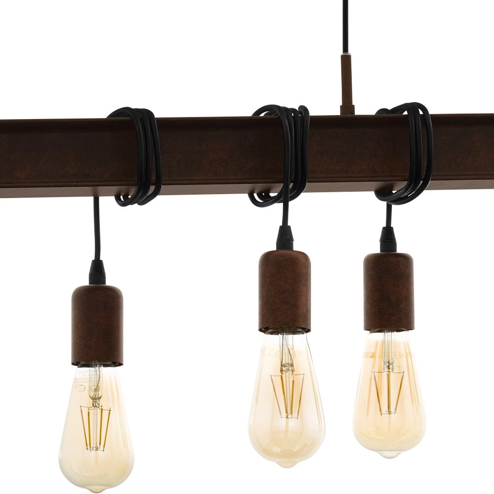 Lampe à suspension Townshend 4 Rouille Eglo 9002759498597