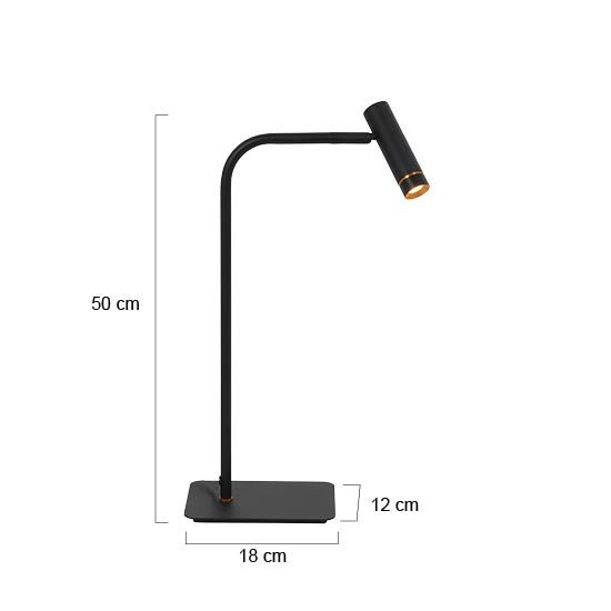 Lampe de table Lumo Noir Steinhauer 8712746184624