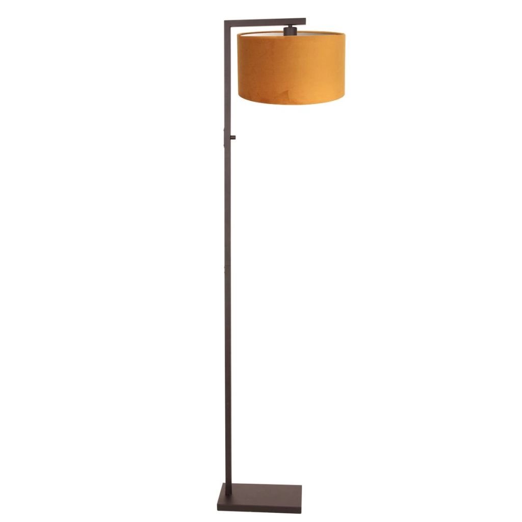 Lampe de pied Stang avec un bonnet doré Steinhauer 8712746189506