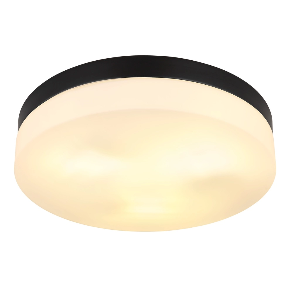 Conception de plafonds Vranos noir pour usage extérieur Ø 30 cm