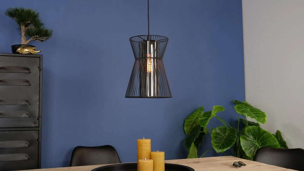 Lampe suspendue Maseta fil noir Eglo 9002759996338