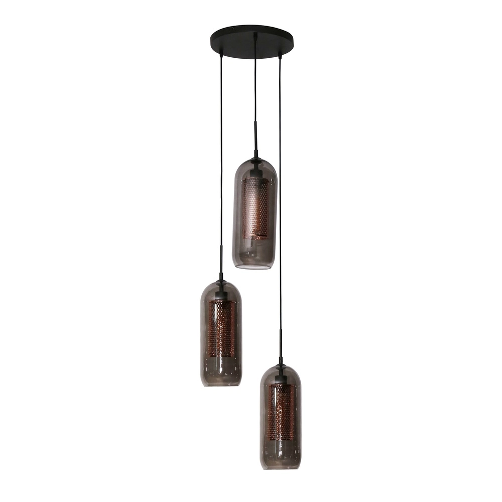 Lampe pendante de table basse Smoke Ø 35 cm Lyora 8716803512122