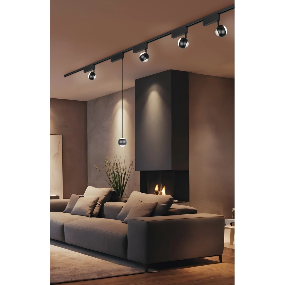 Suspension pour rail Hamlet Noir 2 phases Trio 4017807662948