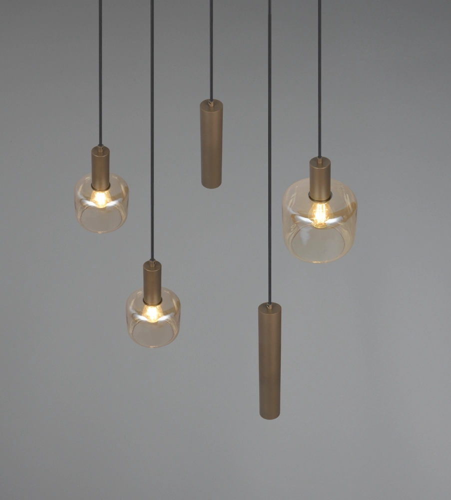 Lampe pendante de conception Mataro 5 lumières (2x GU10) Trio 4017807707717