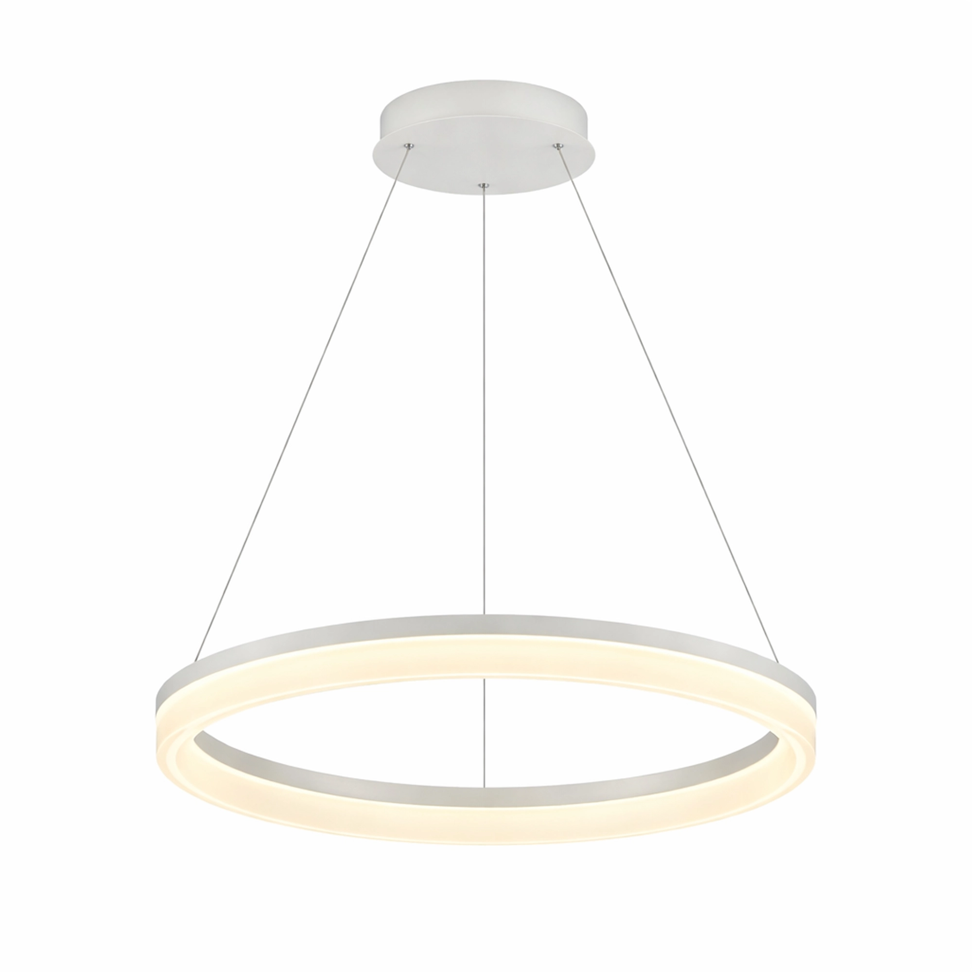 Lampe suspendue élégante Ara Ø 60 cm de blanc