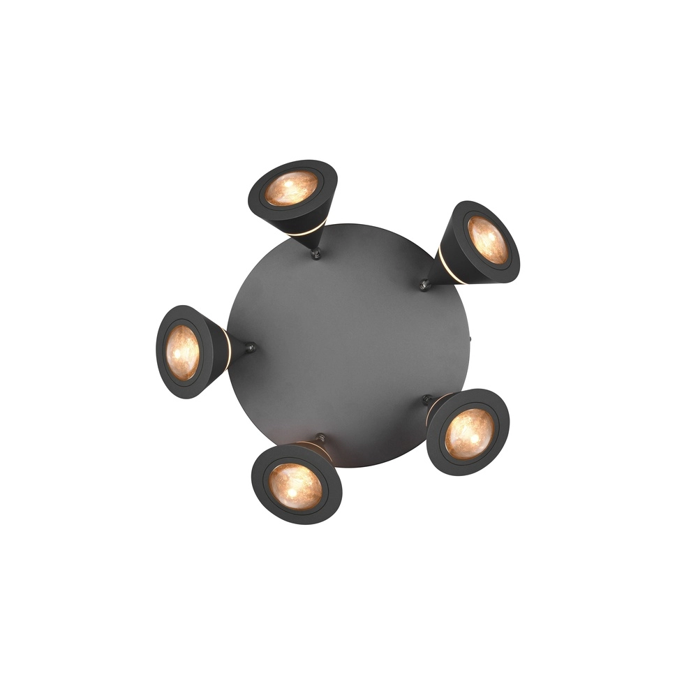 Plafonnier Romeo noir Trio 4017807670417