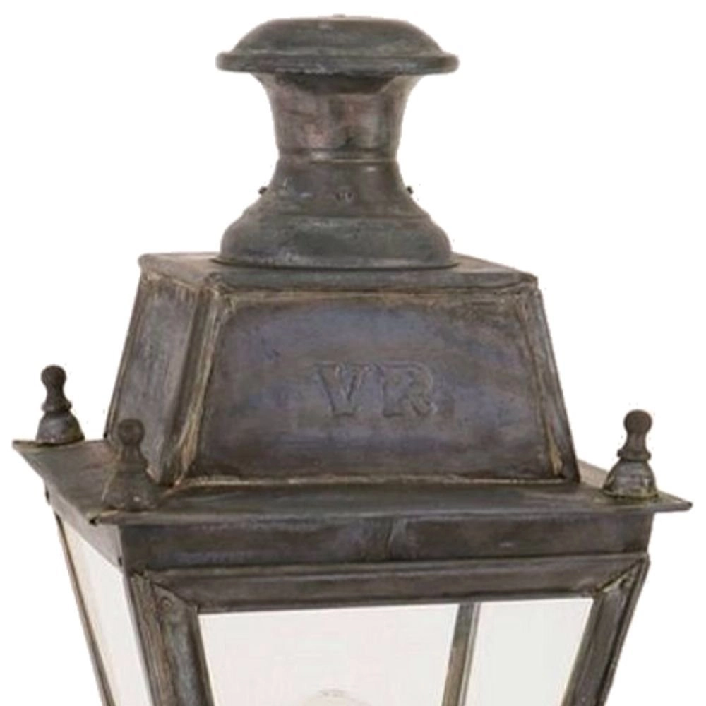 Lampadaire rural Balmoral Short Pillar fait main - cuivre antique (ant) Limehouse 8716803507081