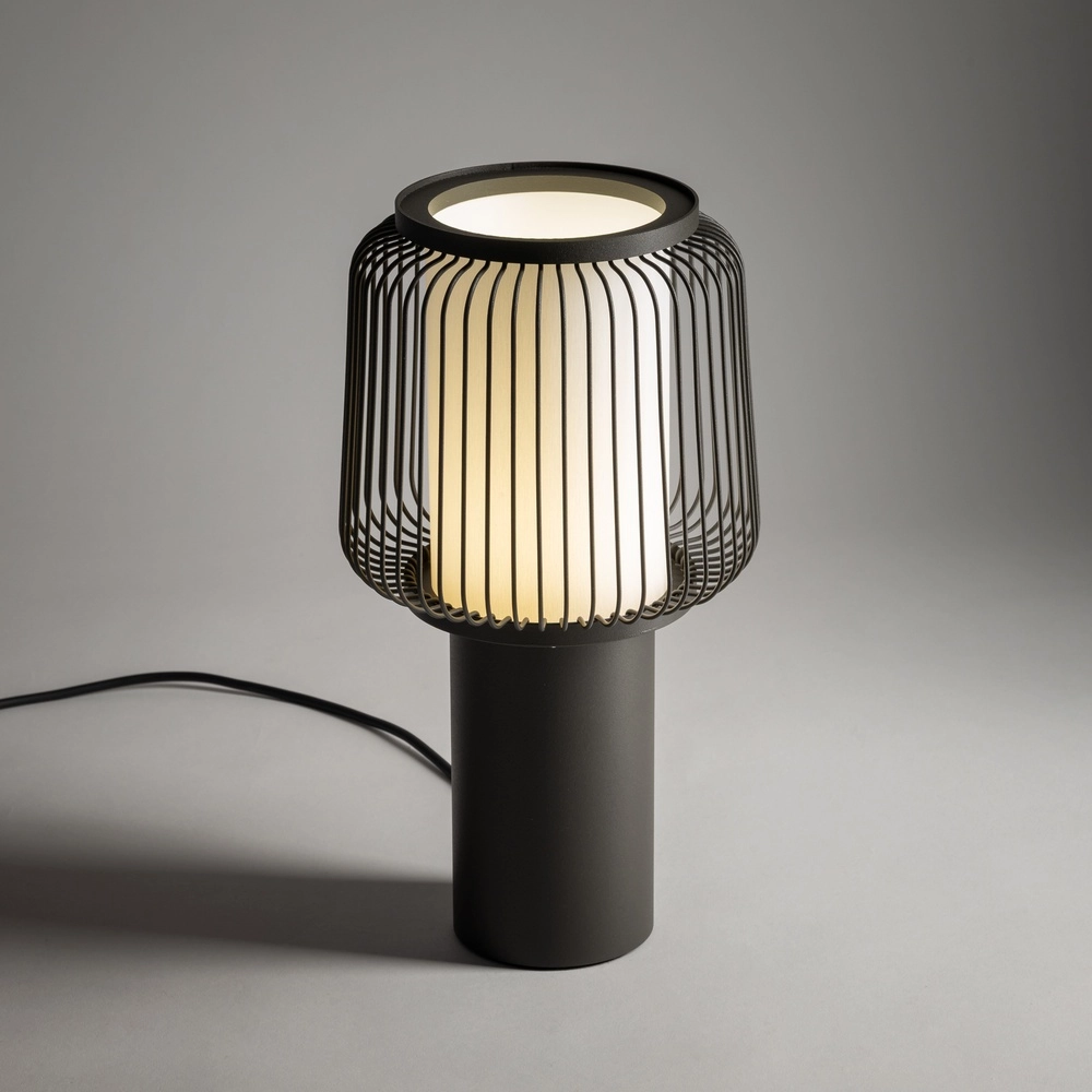 Lampe de table Nome Ø gris umbra de 18 cm Lyora 5903139122535