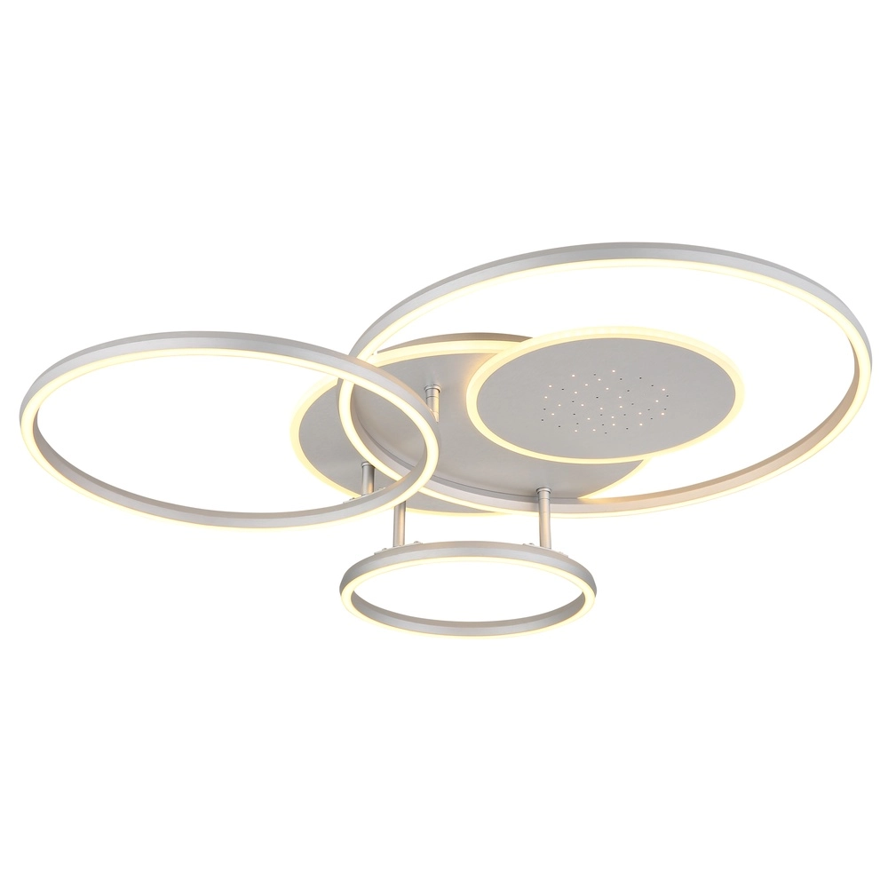 Lampe de plafond moderne Johnson Gris argenté 80,7 cm Globo 9007371583553