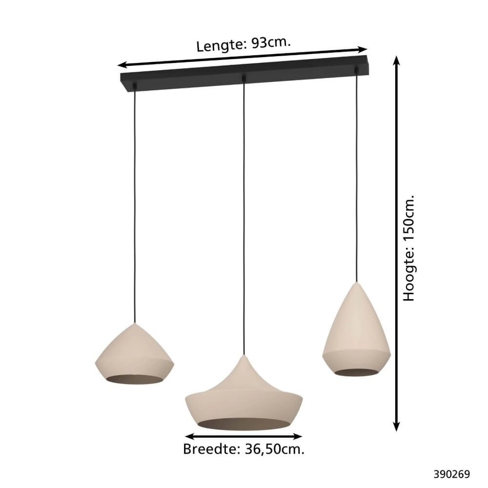 Lampe suspendue design Torremolinos 3 lumières Stars of Light 9008606271375