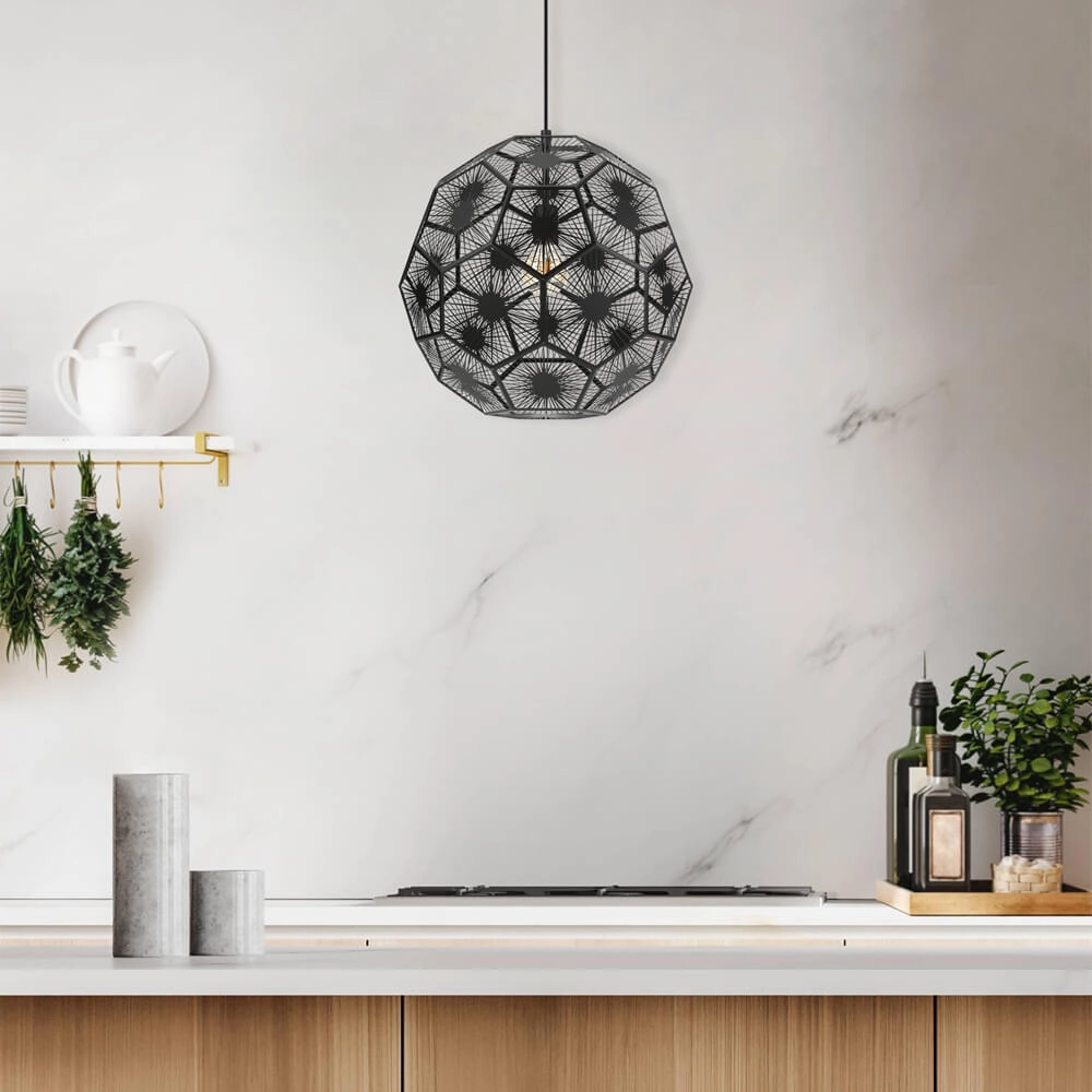 Lampe suspendue noire Skoura 1 Ø 50 cm Stars of Light 9002759396190