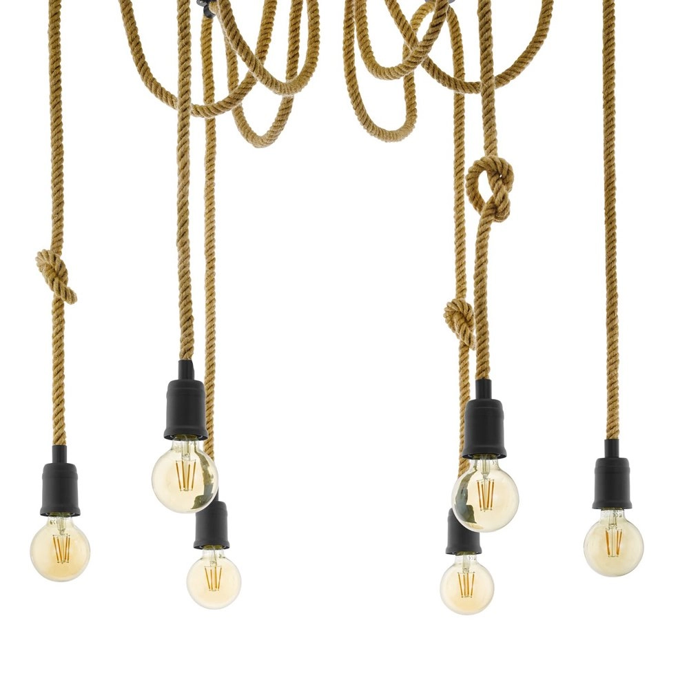 Lampe en corde Rampside spider 6 lumières Eglo 9002759431952