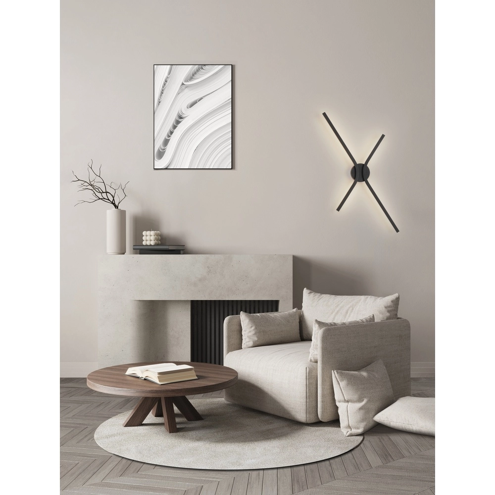 Applique murale design Akro noir Lyora 5212017461759