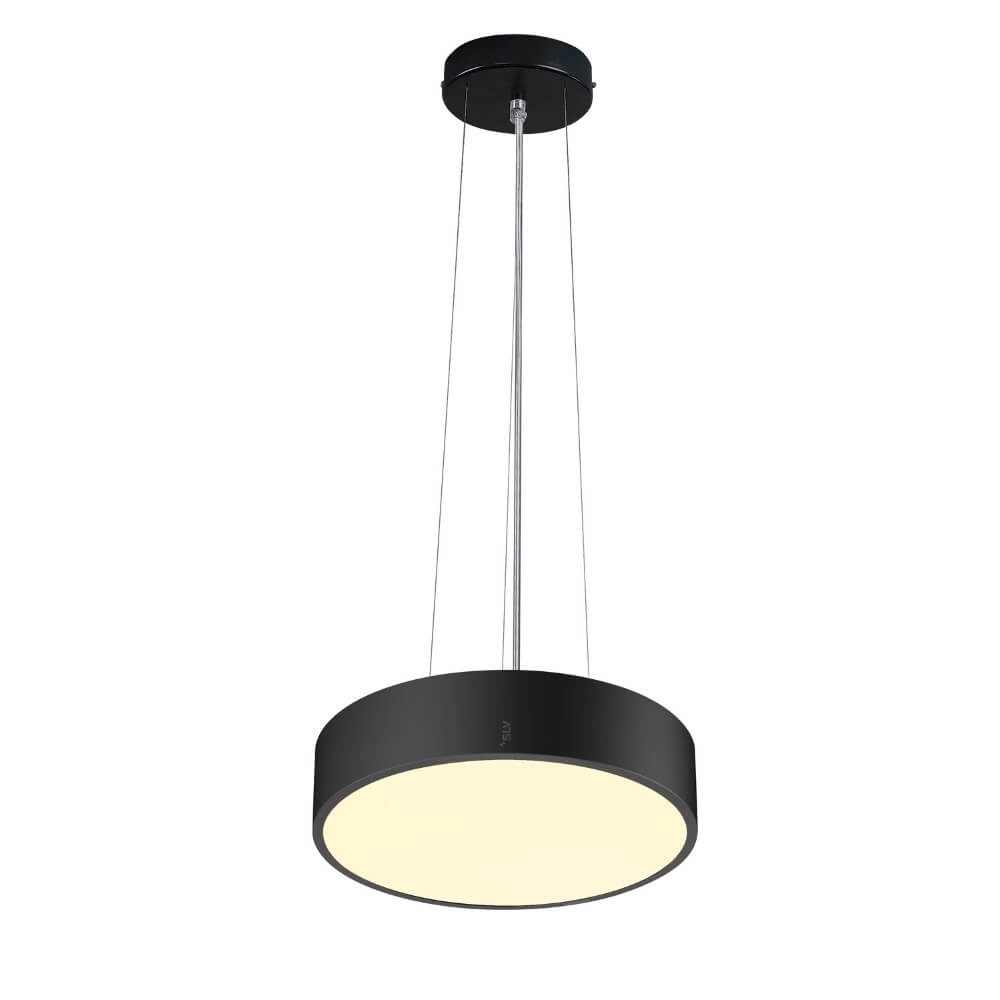 Plafonnier / Lampe suspendue Medo Pro 30 noir - CCT - 70g - Ø 28cm SLV 4024163277013
