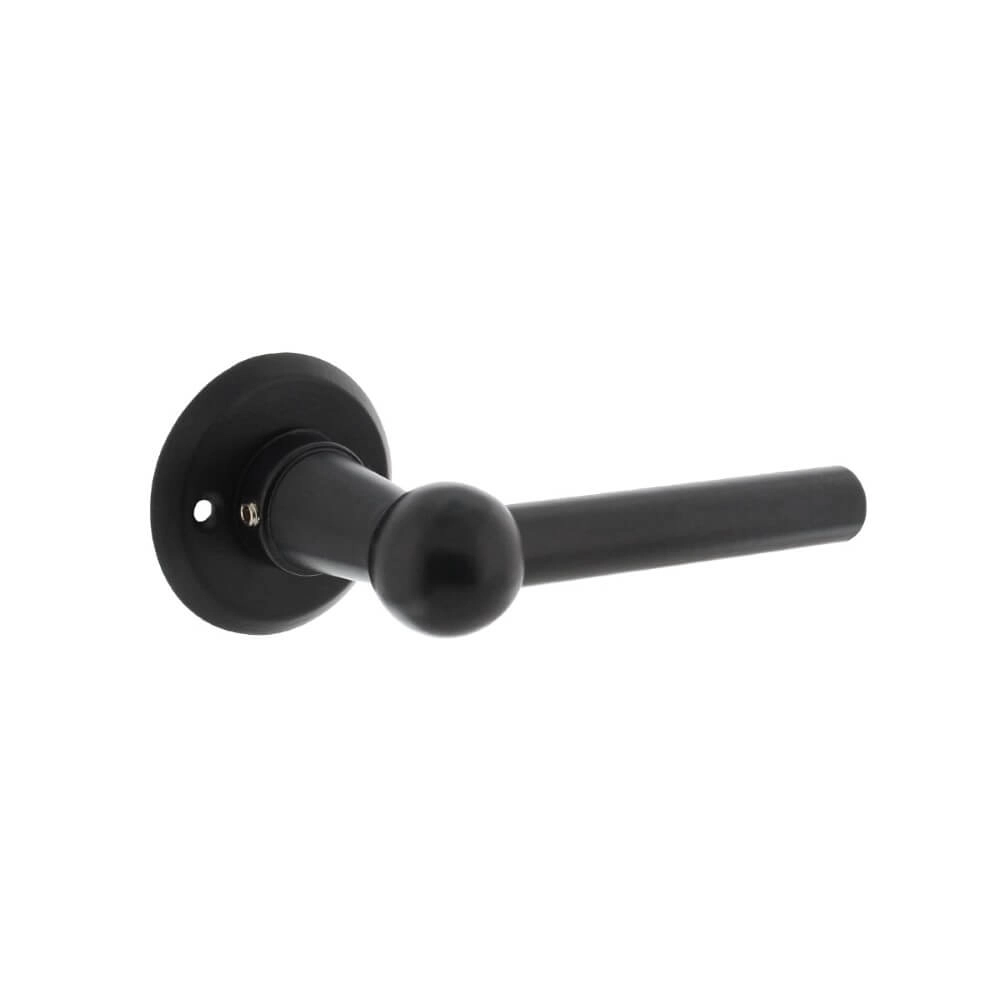 Poignée Bol Rosace ronde noire