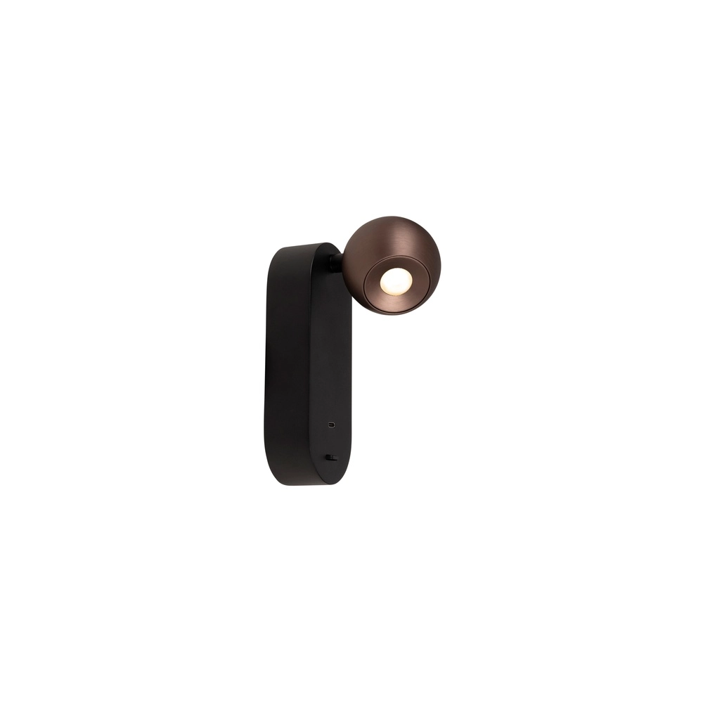 Ampoule de lampe murale Montana Dessinez le café brun