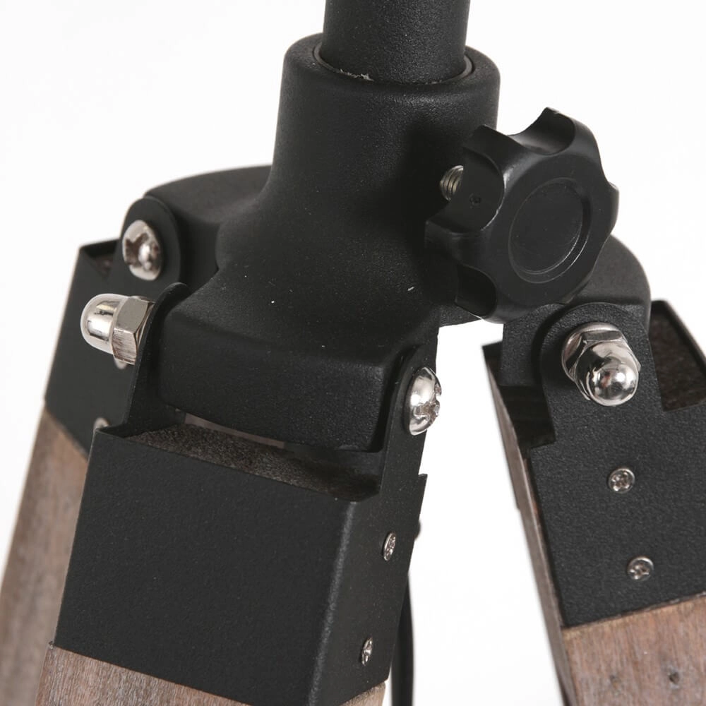 Lampe de table trépied Triek capuche noire Steinhauer 8712746152388