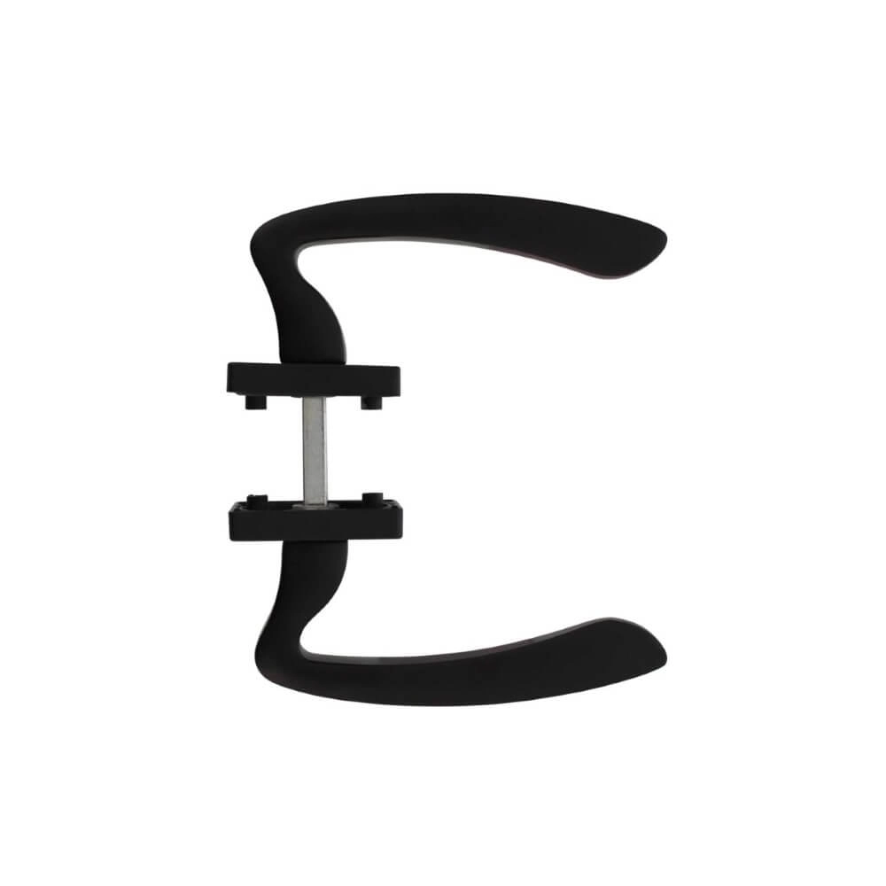 Poignée Zeus Rosace carrée noire Intersteel 8714186408698