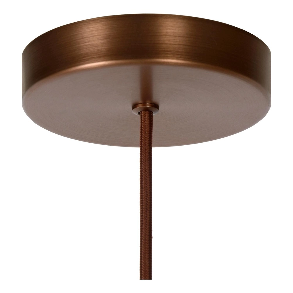 Lampe suspendue Toledo Ø verre ambré de 20 cm Lucide 5411212740847