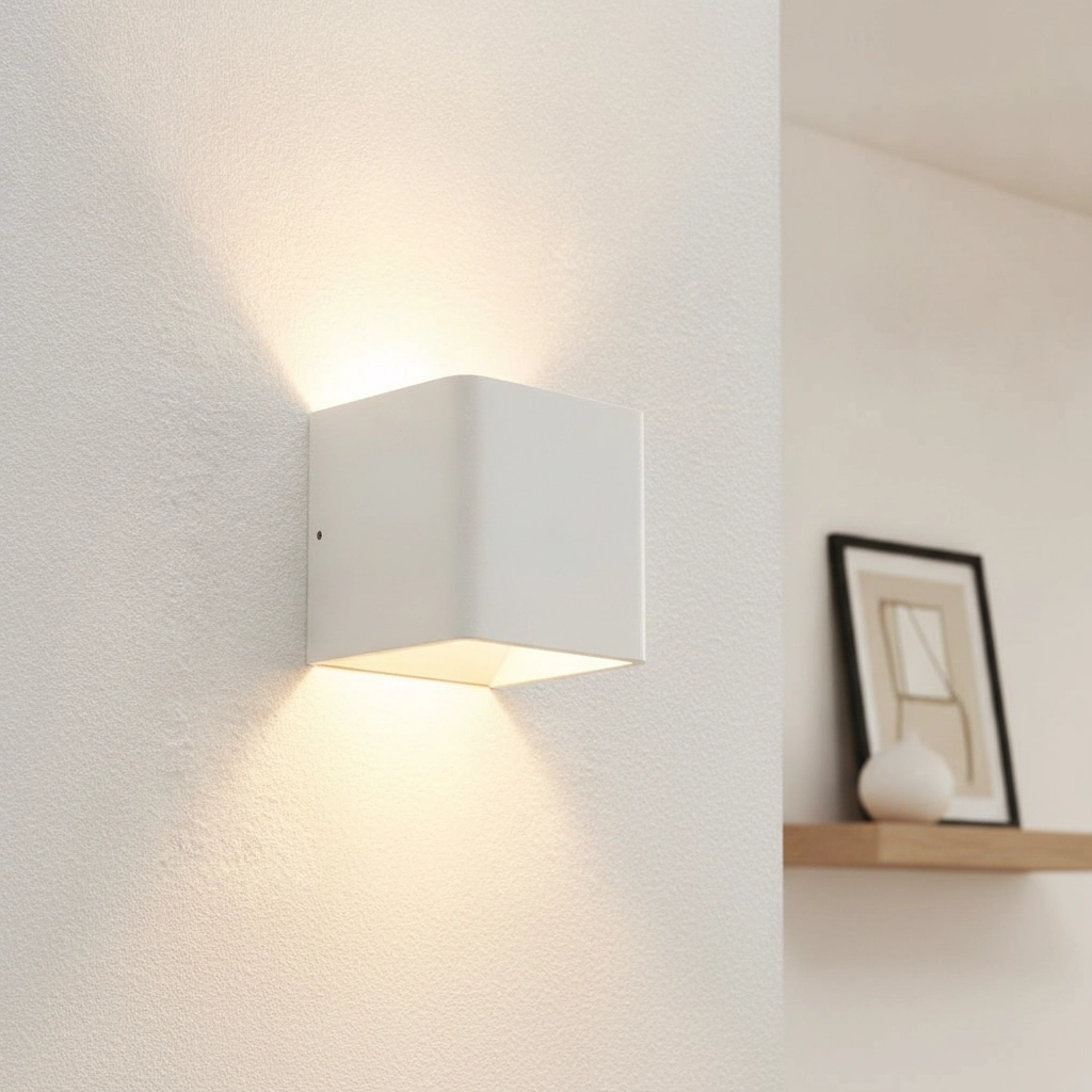 Éclairage LED haut et bas Fulda 6w - 2700K - 10cm blanc