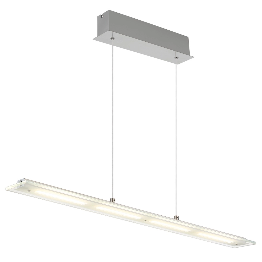 Lampe suspendue Novak nickel 88cm
