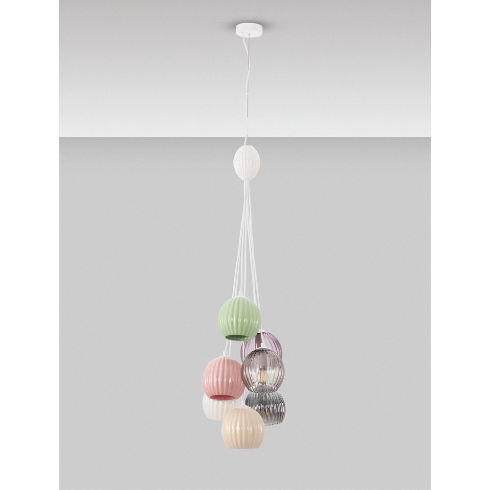 Suspension colorée Meline 7 lumières Lyora 5212017474001