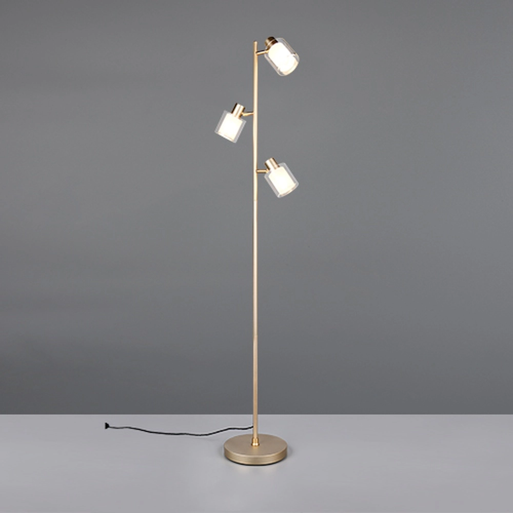 Lampe de pied Neralo Or 3 lumières Trio 4017807702897